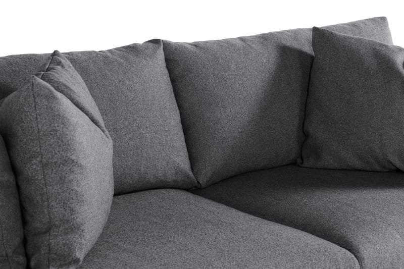 Menard 3-sits Djup Tygsoffa - Mörkgrå - Products - Möbler - Soffa - 3 sits soffa