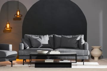 Menard 3-sits Djup Tygsoffa - Mörkgrå - Products - Möbler - Soffa - 3 sits soffa