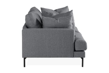 Menard 3-sits Djup Tygsoffa - Mörkgrå - Products - Möbler - Soffa - 3 sits soffa