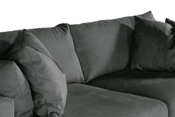 Menard 4-sits Djup Manchestersoffa - Grå - Products - Möbler - Soffa - 4 sits soffa