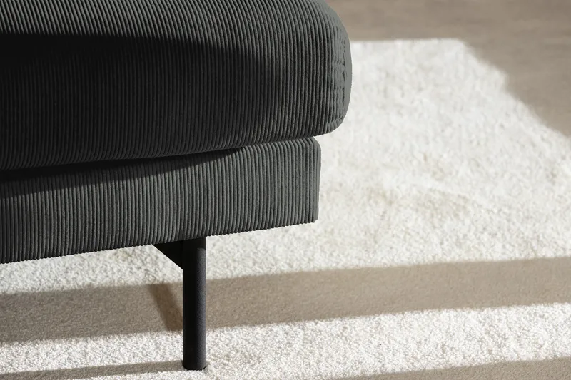 Menard 4-sits Djup Manchestersoffa - Grå - Products - Möbler - Soffa - 4 sits soffa