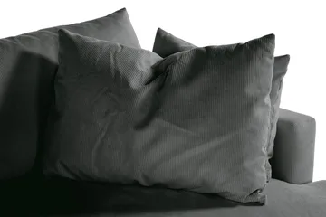 Menard 4-sits Djup Manchestersoffa - Grå - Products - Möbler - Soffa - 4 sits soffa