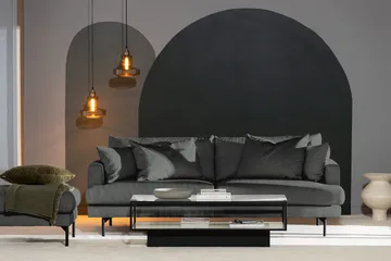 Menard 4-sits Djup Manchestersoffa - Grå - Products - Möbler - Soffa - 4 sits soffa