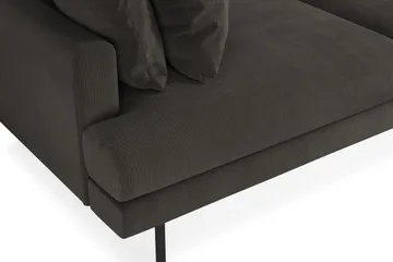 Menard 4-sits Djup Manchestersoffa - Mörkgrå - Products - Möbler - Soffa - 4 sits soffa