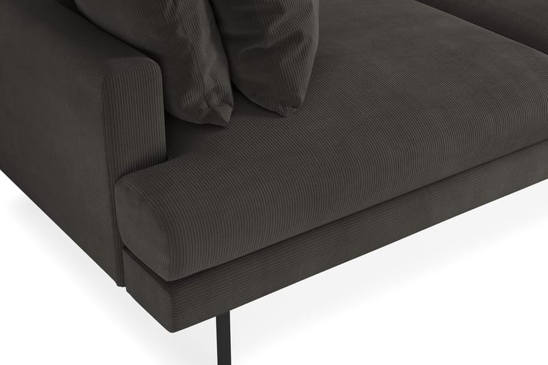 Menard 4-sits Djup Manchestersoffa - Mörkgrå - Products - Möbler - Soffa - 4 sits soffa