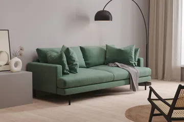 Menard 4-sits Djup Sammetssoffa - Mörkgrön - Products - Möbler - Soffa - Sammetssoffa