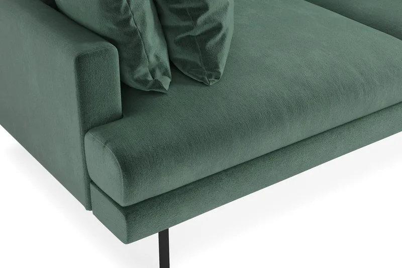Menard 4-sits Djup Sammetssoffa - Mörkgrön - Products - Möbler - Soffa - Sammetssoffa