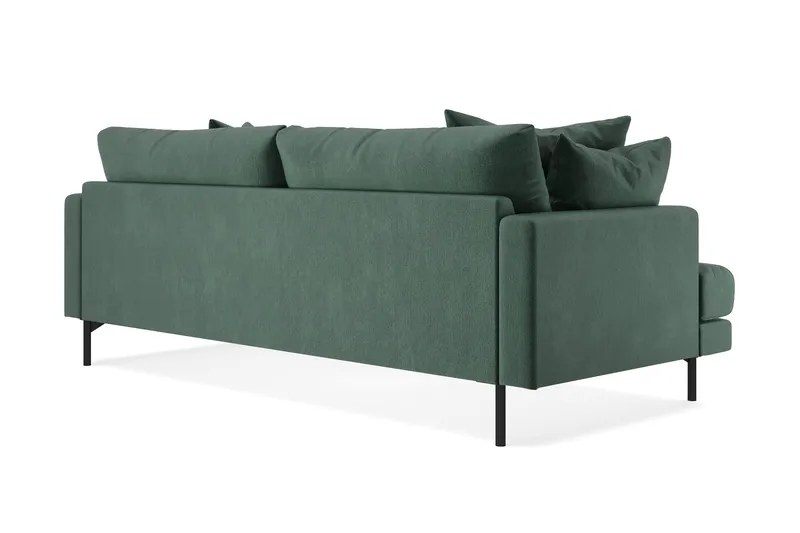 Menard 4-sits Djup Sammetssoffa - Mörkgrön - Products - Möbler - Soffa - Sammetssoffa