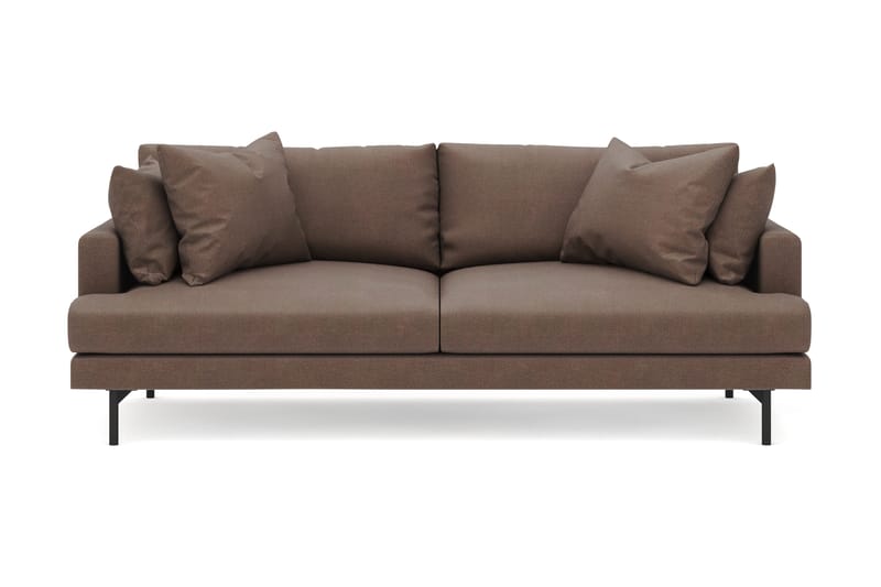 Menard 4-sits Djup Tygsoffa, Brun