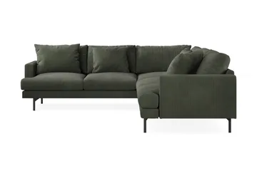 Menard 6-sits Vänstervänd L-formad H örnsoffa i Manchester - Mörkgrön - Products - Möbler - Soffa - Hörnsoffa
