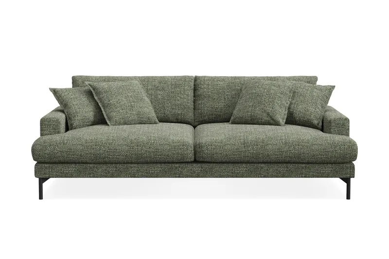 Menard Premium 4-sits Djup Soffa i Chenille, Grön