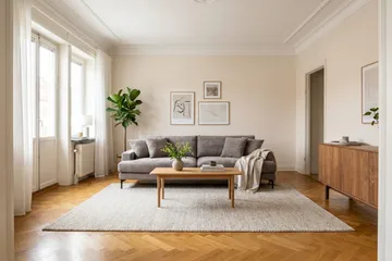 Menard Premium 4-sits Djup Soffa i Chenille - Grå/Brun - Products - Möbler - Soffa - 4 sits soffa