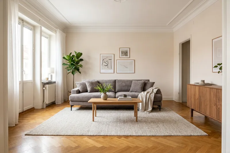 Menard Premium 4-sits Djup Soffa i Chenille - Grå/Brun - Products - Möbler - Soffa - 4 sits soffa