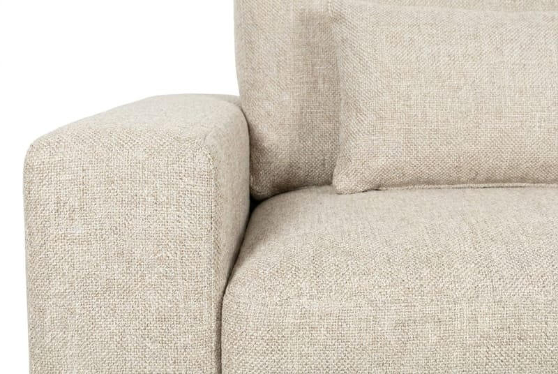 Dubai 2-sits soffa Extra Djup i Chenille - Beige - Products - Möbler - Soffa - Modulsoffa - Komplett modulsoffa