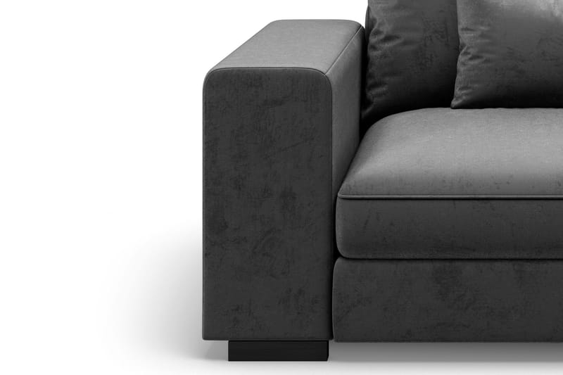 Dubai Armstöd Vänster Sammet - Mörkgrå - Products - Möbler - Soffa - Modulsoffa - Övriga moduler till modulsoffa