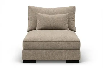 Dubai Mittmodul i Tyg Extra Djup - Beige/Grå - Products - Möbler - Soffa - Modulsoffa - Mittmodul