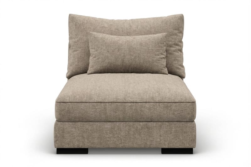 Dubai Mittmodul i Tyg Extra Djup - Beige/Grå - Products - Möbler - Soffa - Modulsoffa - Mittmodul