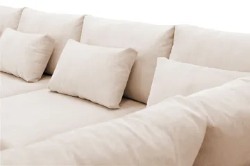 Grande Stor 7-sits U-Soffa med Divan Vänster - Beige Manchester - Products - Möbler - Soffa - Modulsoffa - Komplett modulsoffa