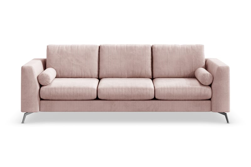 Ocean Lyx 4-sits Manchestersoffa, Rosa