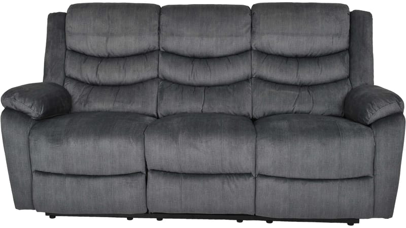 Olvani 3-sits Reclinersoffa i tyg elektrisk - Grå - Products - Möbler - Soffa - Biosoffa & reclinersoffa