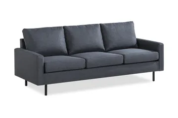 Peppe 3-sits Tygsoffa - Mörkgrå - Products - Möbler - Soffa - 3 sits soffa