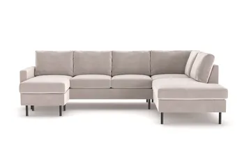 Peppe 4-sits Högervänd U-formad Soffa med Divan och Schäslong i Manchester