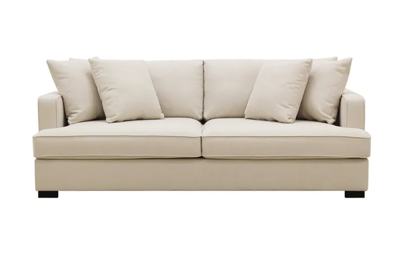 Rossita 3-sits Djup Soffa i Bouclé, Beige