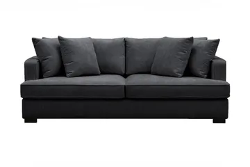 Rossita 3-sits Djup Soffa i Chenille, Svart