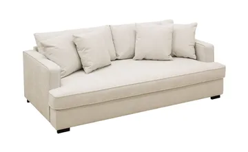 Rossita 3-sits Djup Tygsoffa med hel dyna - Beige - Products - Möbler - Soffa - 3 sits soffa