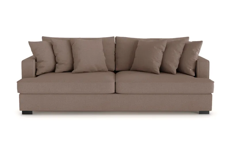 Rossita 4-sits Djup Soffa i Tyg, Brun