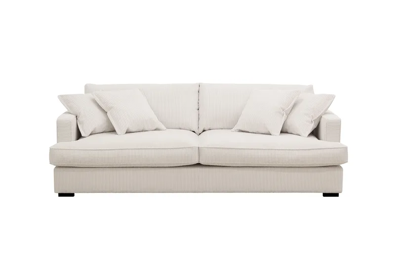 Rossita Lyx 2,5-sits Extra djup Soffa i Manchester - Naturvit - Products - Möbler - Soffa - 3 sits soffa