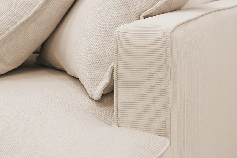 Rossita Lyx 3-sits Extra djup Soffa i Manchester - Beige - Products - Möbler - Soffa - 3 sits soffa