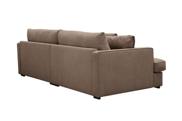 Rossita Lyx 3-sits Extra djup Soffa i Tyg - Mörkbrun - Products - Möbler - Soffa - 3 sits soffa