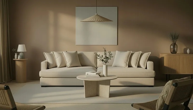 Rossita Lyx 4-sits Extra djup Soffa i Chenille - Beige - Products - Möbler - Soffa - 4 sits soffa