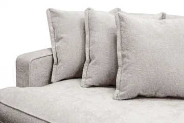 Rossita Lyx 4-sits Extra djup Soffa i Chenille - Grå / Brun - Products - Möbler - Soffa - 4 sits soffa
