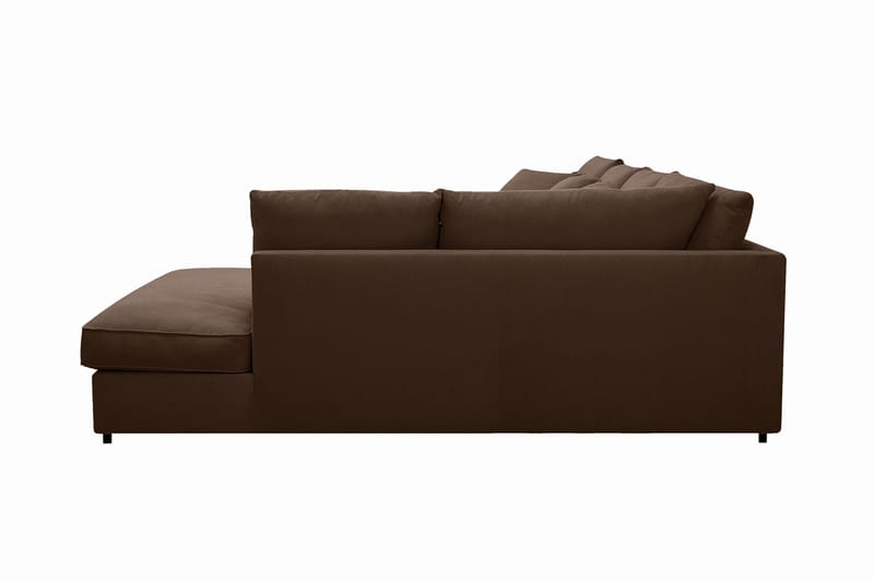 Rossita Lyx 5-sits Högervänd U-formad Extra djup Soffa med Divan och Schäslong i Manchester - Mörkbrun - Products - Möbler - Soffa - U-soffa