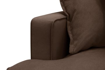 Rossita Lyx 5-sits Högervänd U-formad Extra djup Soffa med Divan och Schäslong i Manchester - Mörkbrun - Products - Möbler - Soffa - U-soffa