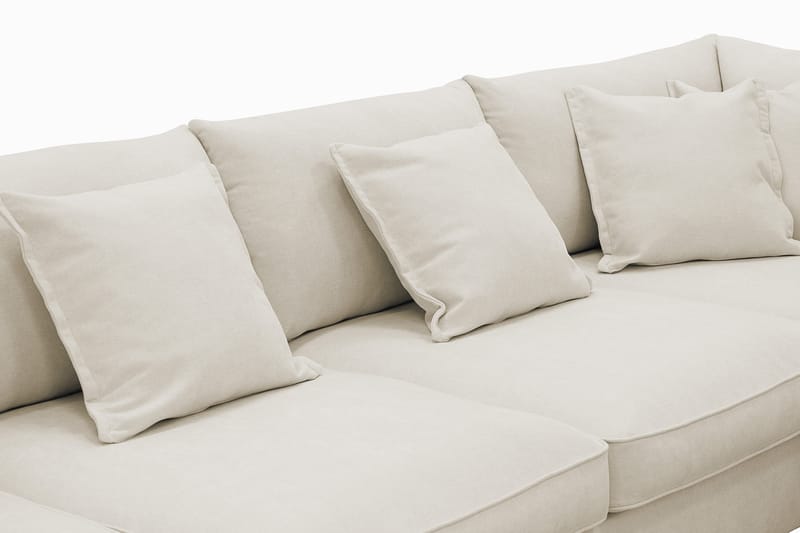 Rossita Lyx 5-sits Högervänd U-formad Extra djup Soffa med Divan och Schäslong i Tyg - Beige - Products - Möbler - Soffa - U-soffa