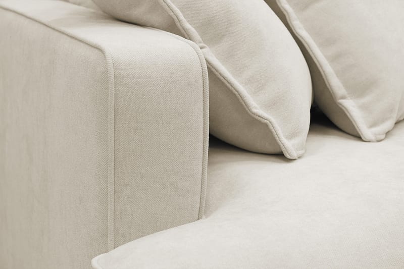 Rossita Lyx 5-sits Högervänd U-formad Extra djup Soffa med Divan och Schäslong i Tyg - Beige - Products - Möbler - Soffa - U-soffa