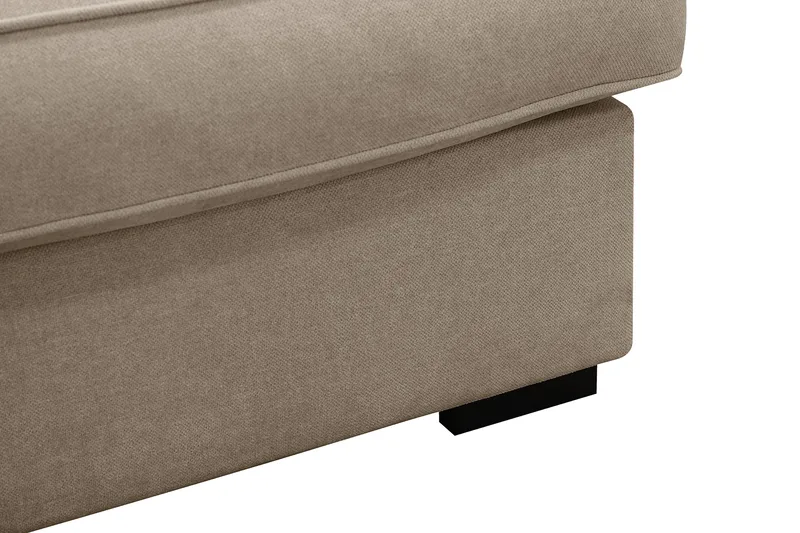 Rossita Lyx 5-sits Högervänd U-formad Extra djup Soffa med Divan och Schäslong i Tyg - Brun - Products - Möbler - Soffa - U-soffa