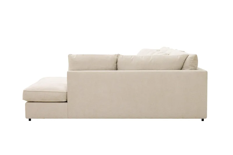 Rossita Lyx 6-sits Högervänd U-formad Extra djup Soffa med Divan och Schäslong i Chenille - Beige - Products - Möbler - Soffa - U-soffa
