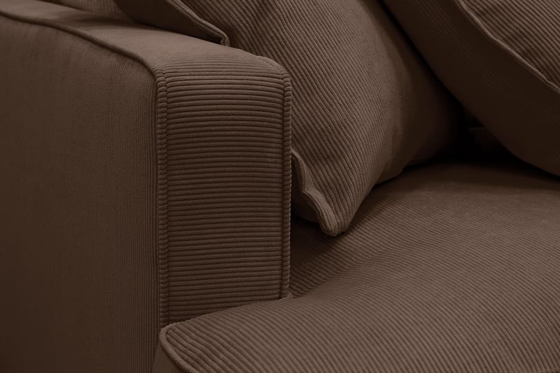 Rossita Lyx 6-sits Högervänd U-formad Extra djup Soffa med Divan och Schäslong i Manchester - Mörkbrun - Products - Möbler - Soffa - U-soffa