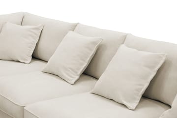 Rossita Lyx 6-sits Högervänd U-formad Extra djup Soffa med Divan och Schäslong i Tyg - Beige - Products - Möbler - Soffa - U-soffa