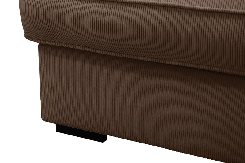 Rossita Lyx 6-sits Vänstervänd U-formad Extra djup Soffa med Divan och Schäslong i Manchester - Mörkbrun - Products - Möbler - Soffa - U-soffa