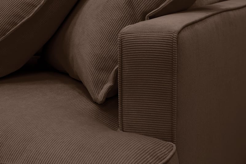 Rossita Lyx 6-sits Vänstervänd U-formad Extra djup Soffa med Divan och Schäslong i Manchester - Mörkbrun - Products - Möbler - Soffa - U-soffa
