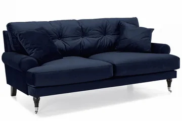 Andrew Soffgrupp 2+1 Sammet - Blå - Products - Möbler - Soffa - Soffgrupp - Howard soffgrupp