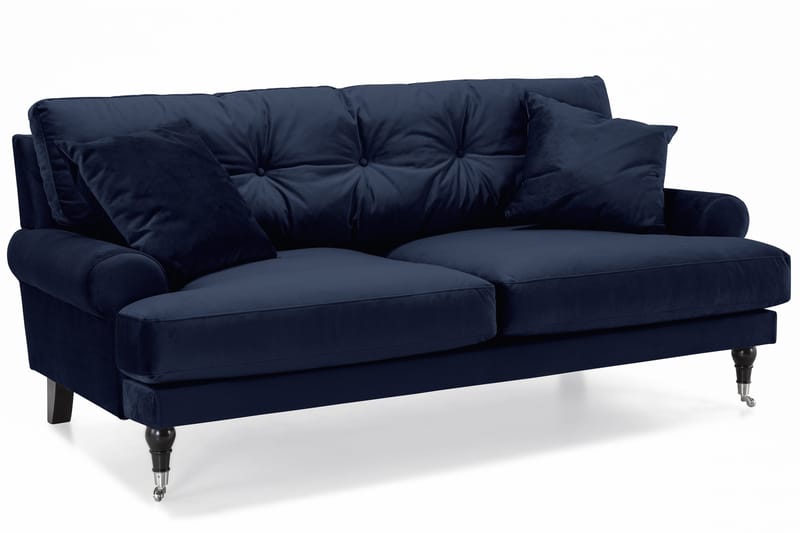 Andrew Soffgrupp 2+1 Sammet - Blå - Products - Möbler - Soffa - Soffgrupp - Howard soffgrupp