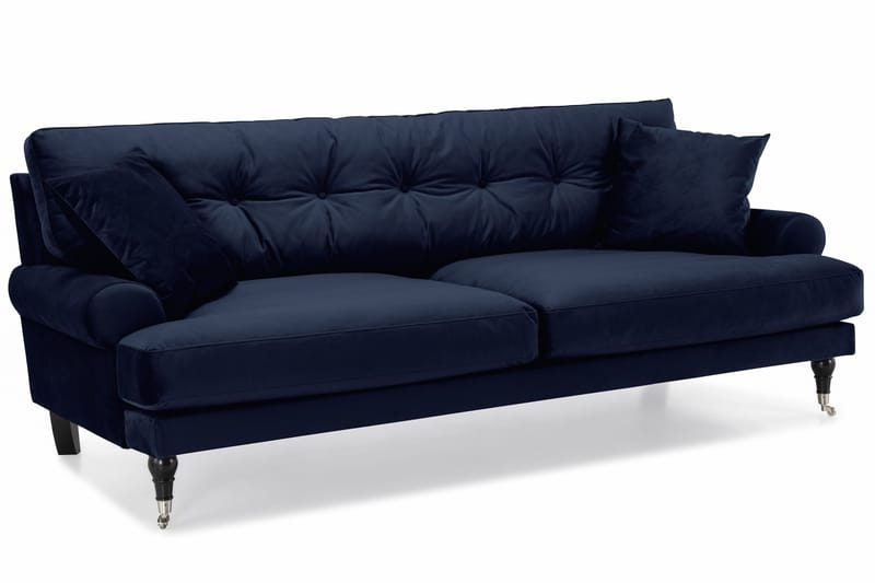 Andrew Soffgrupp 2+1 Sammet - Blå - Products - Möbler - Soffa - Soffgrupp - Howard soffgrupp