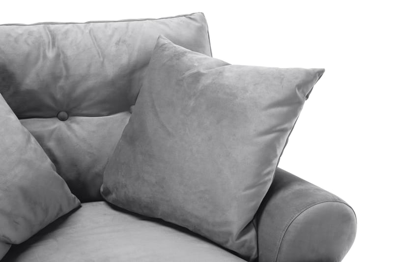 Andrew Soffgrupp 2+1 Sammet - Ljusgrå - Products - Möbler - Soffa - Soffgrupp - Howard soffgrupp