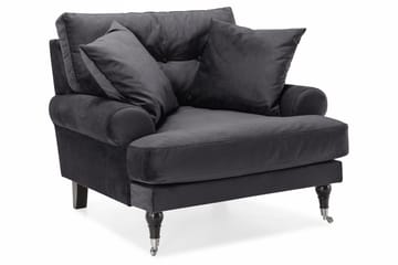 Andrew Soffgrupp 2+1 Sammet - Mörkgrå - Products - Möbler - Soffa - Soffgrupp - Howard soffgrupp